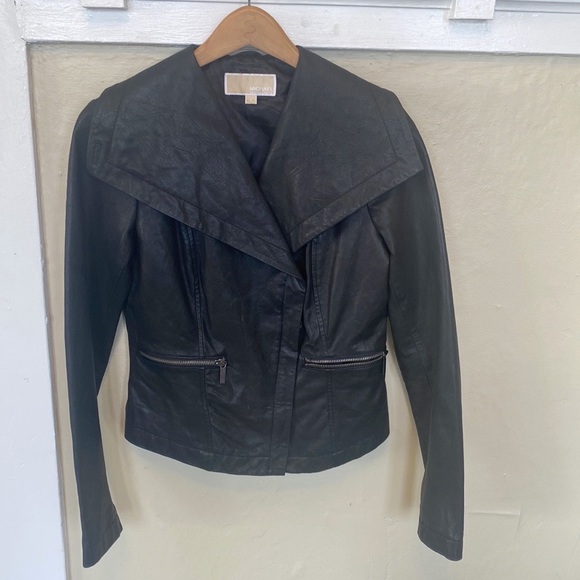 Michael Kors Leather Jacket - Picture 1 of 7